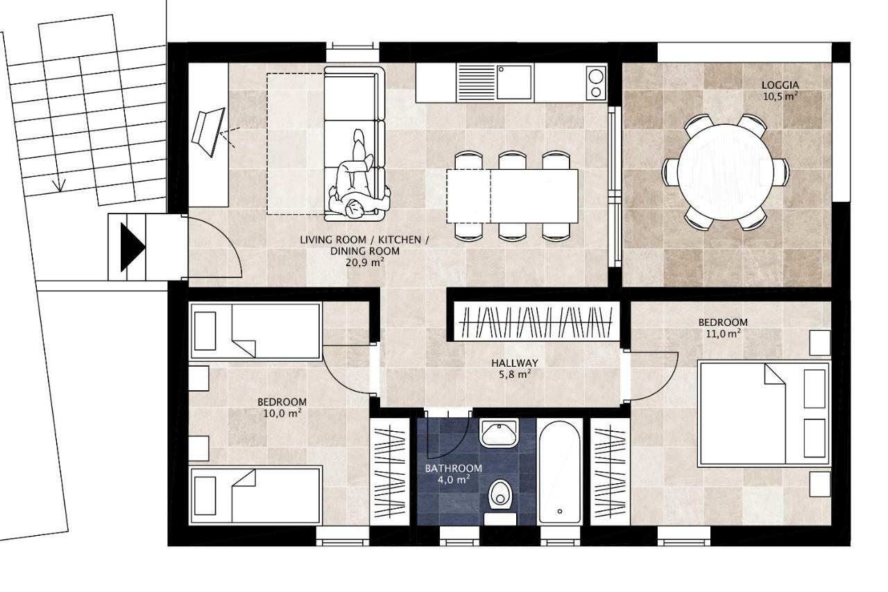 Apartments Kala Mendula Сутиван Екстериор снимка